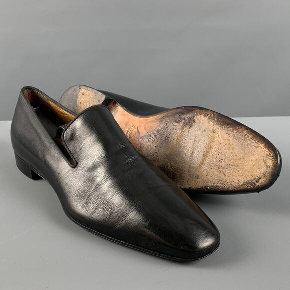 PAUL STUART Size 9.5 Black Leather Loafers main image 5